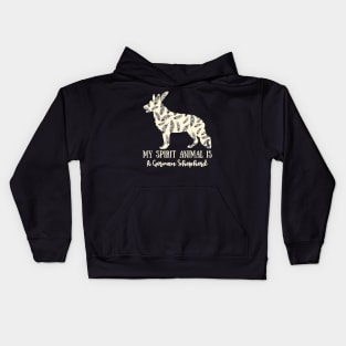 My Spirit Animal Is A German Shepherd Kids Hoodie